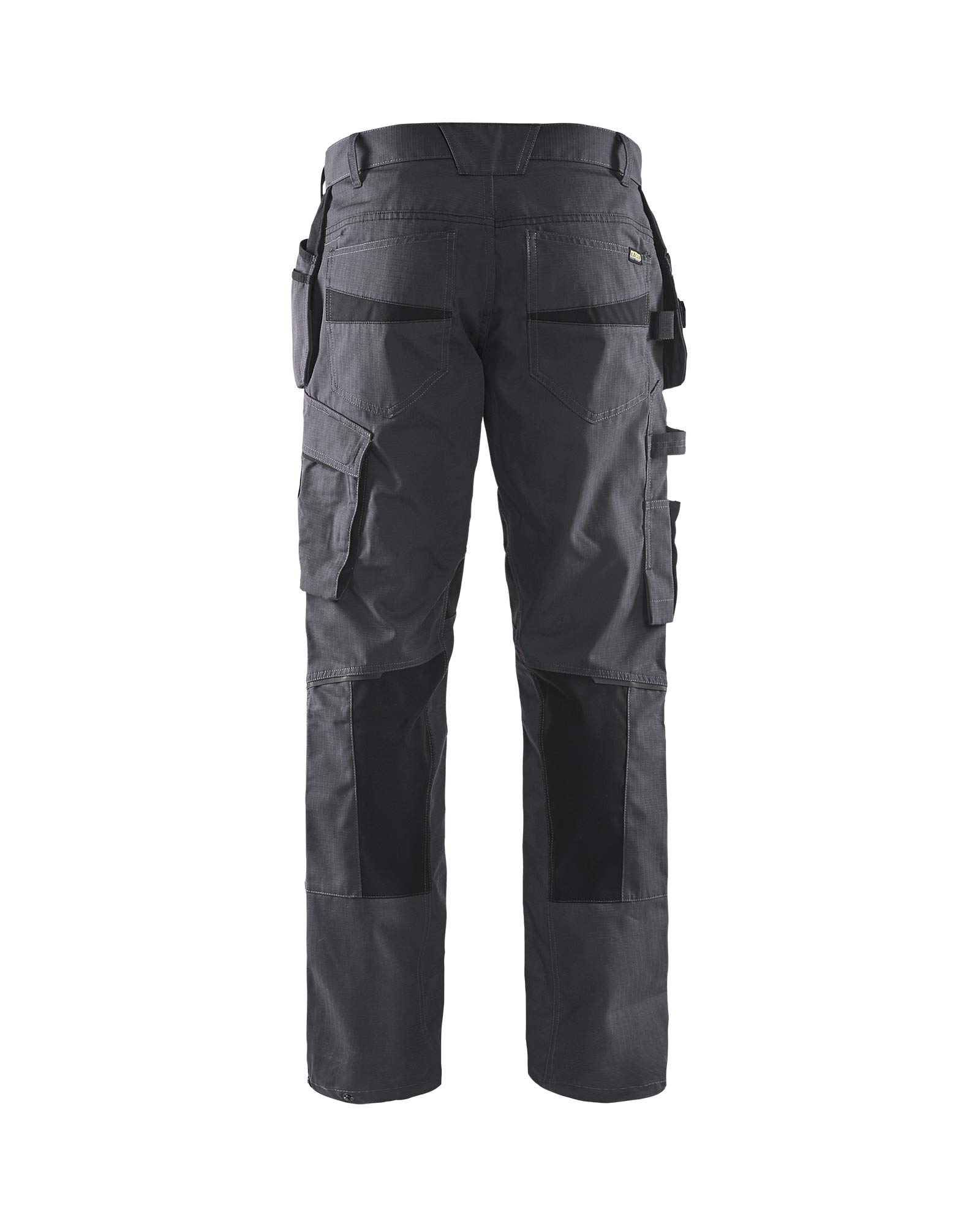 bl-kl-der-service-arbeitshose-mit-stretch-und-nageltaschen-mittelgrau-schwarz image 2