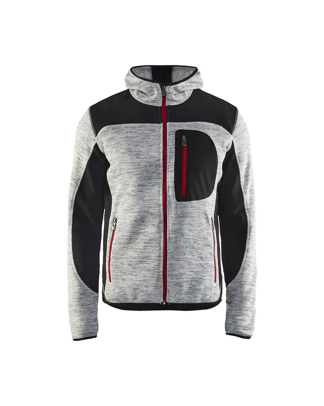 bl-kl-der-4930-strickjacke-softshell-herren-grau-melange-gr-l image 1