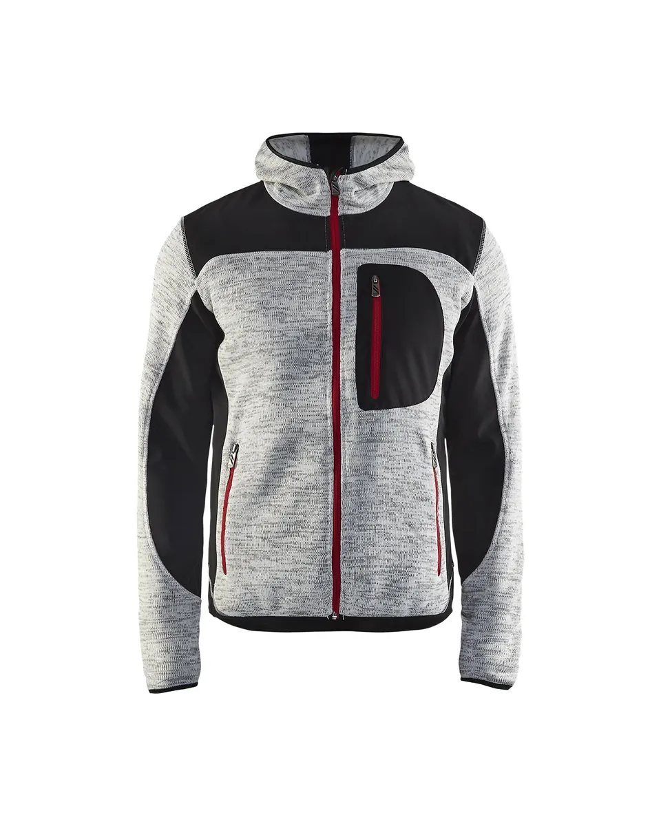 bl-kl-der-4930-strickjacke-softshell-herren-grau-melange-gr-l image 1