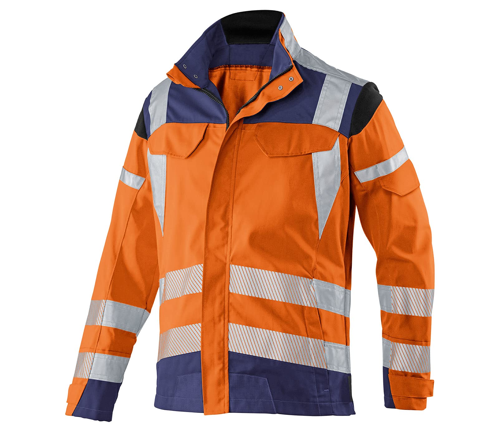 k-bler-reflectiq-arbeitsjacke-psa-2-gr-62-warnschutzjacke-warngelb-dunkelblau image 2