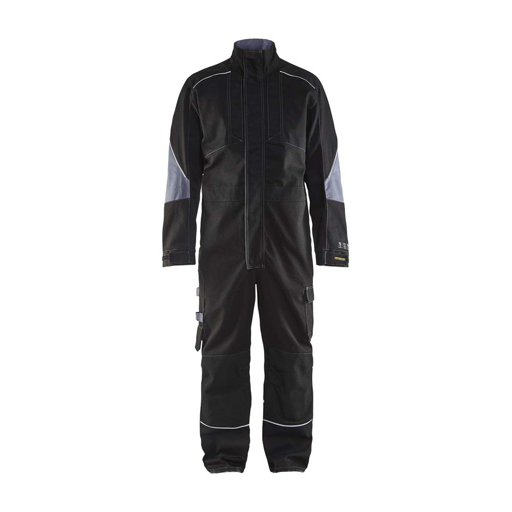 bl-kl-der-6061-flammschutz-overall-schwarz-grau-c64 image 1
