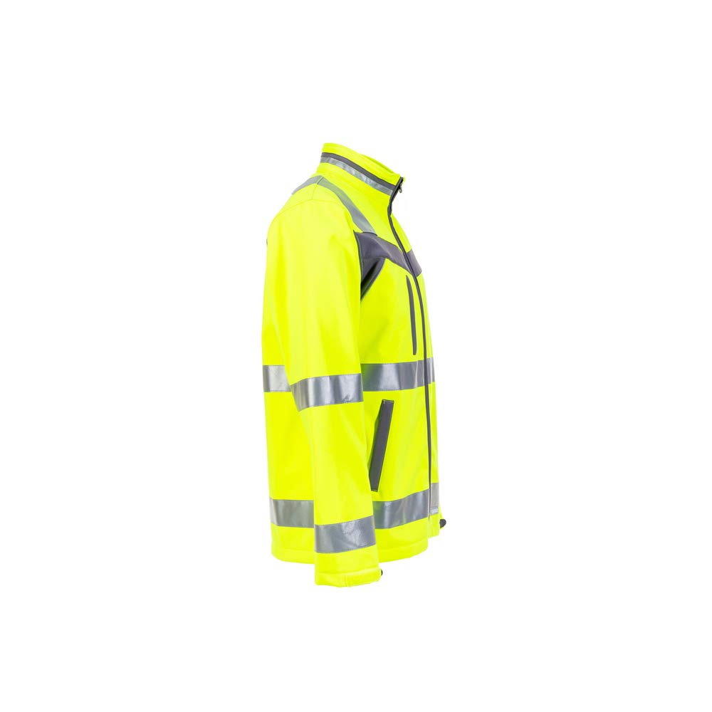 planam-plaline-high-visibility-softshell-jacke-gelb-schiefer-gr-e-56 image 2