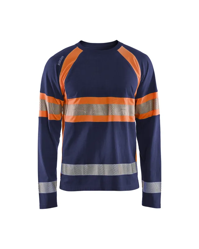bl-kl-der-langarm-t-shirt-marineblau-orange image 1