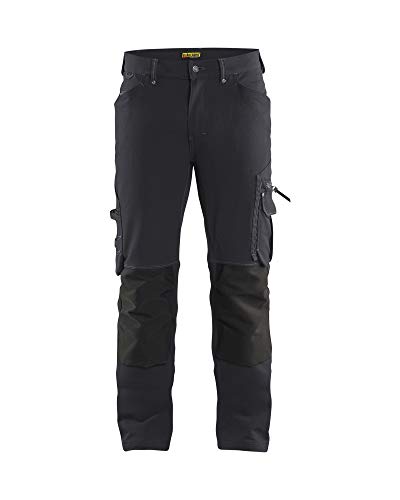bl-kl-der-x1900-handwerker-arbeitshose-4-wege-stretch-dunkelgrau-schwarz-c152-oh image 7