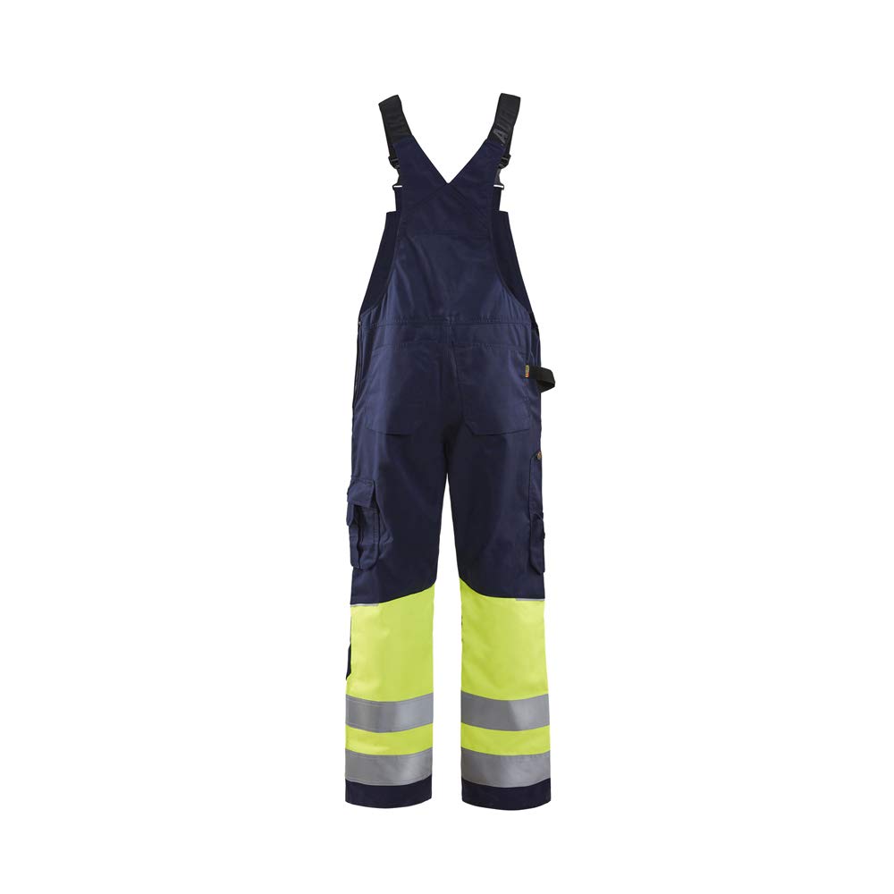 bl-kl-der-2662-high-vis-latzhose-marineblau-gelb-c50 image 2