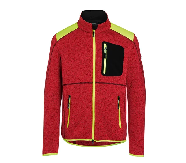 k-bler-forest-light-strickjacke-arbeits-strickjacke-in-melange-optik-mit-signal- image 1