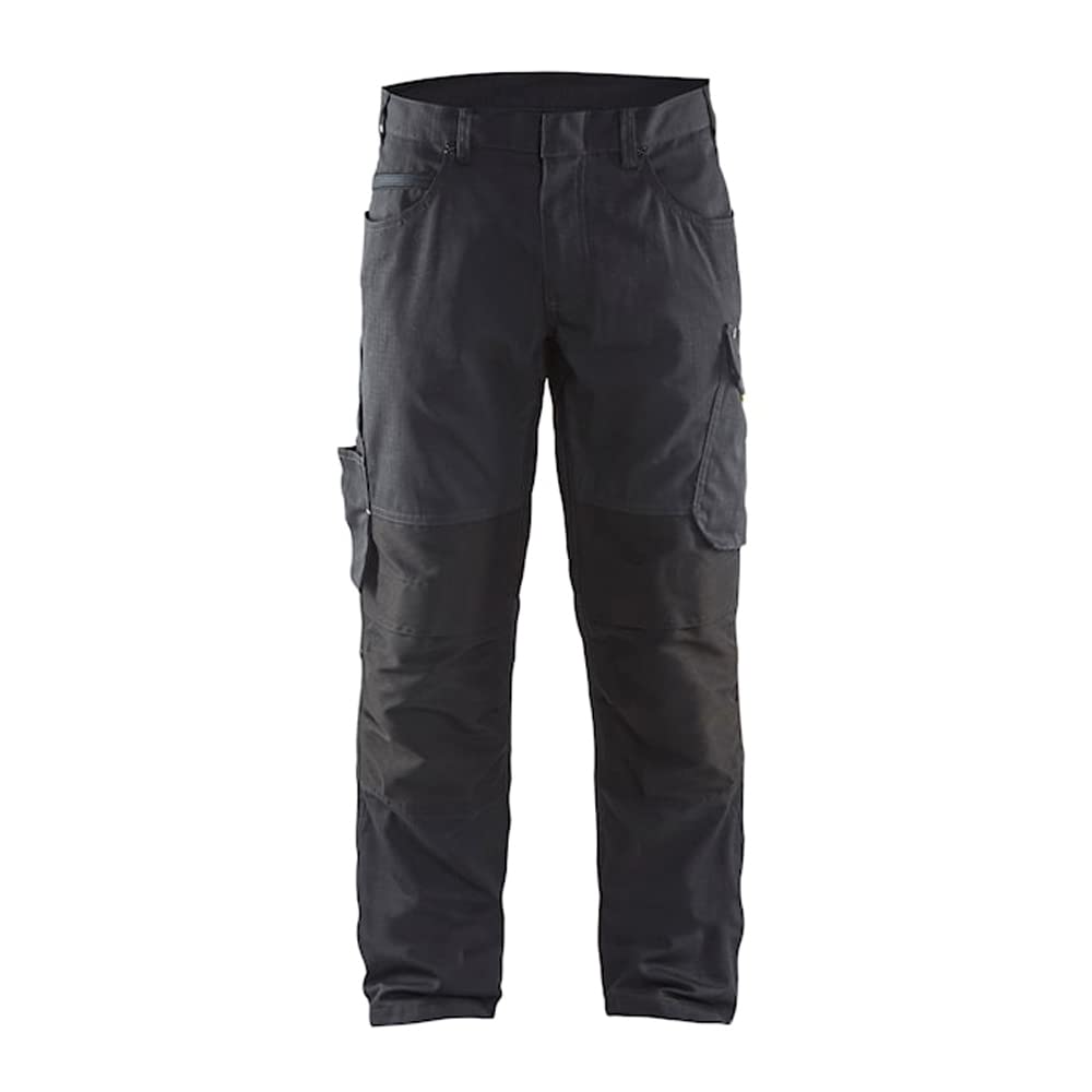 bl-kl-der-1459-service-stretch-arbeitshose-mittelgrau-schwarz-gr-e-c50 image 1