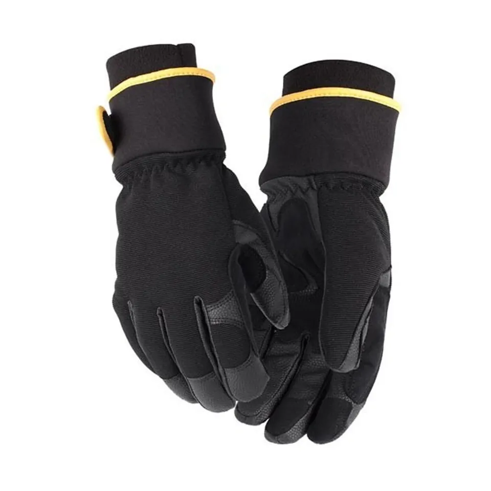 bl-kl-der-2247-arbeitshandschuh-gef-ttert-schwarz-grau-gr-e-11 image 1