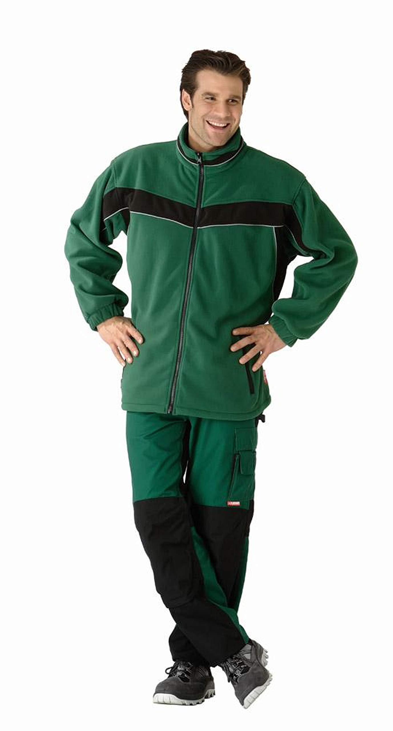 planam-plaline-fleecejacke-herren-l-marine-zink-mit-reflexbiesen image 4