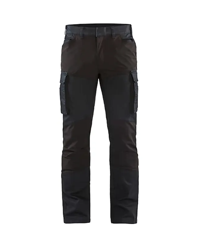bl-kl-der-1457-service-denim-stretch-arbeitshose-marineblau-schwarz-c48 image 1