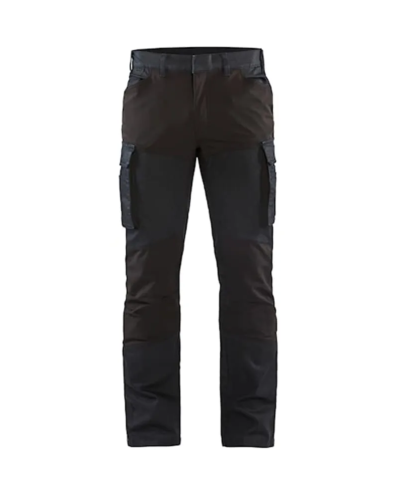 bl-kl-der-1457-service-denim-stretch-arbeitshose-marineblau-schwarz-c48 image 1