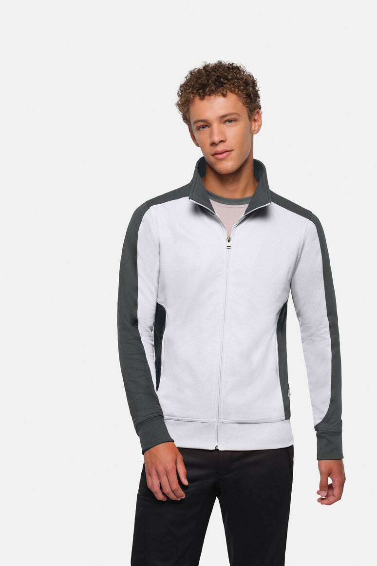hakro-no-477-sweatjacke-contrast-mikralinar-work-performance-jacke image 2