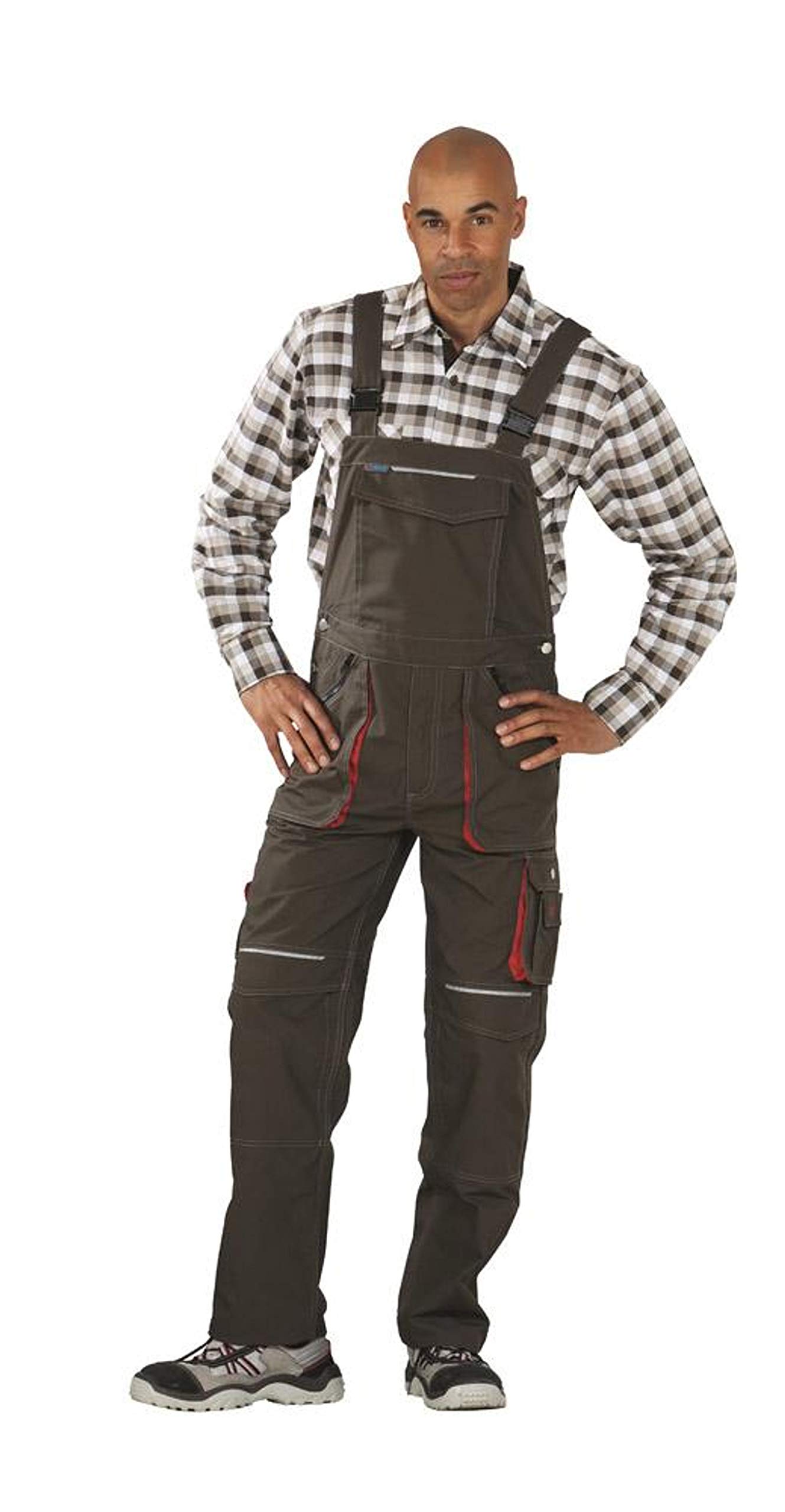 planam-basalt-latzhose-herren-anthrazit-rot-gr-e-42 image 4