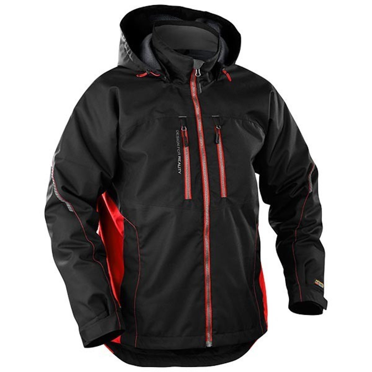 bl-kl-der-4890-leichte-gef-tterte-funktionsjacke-schwarz-gelb-s image 6