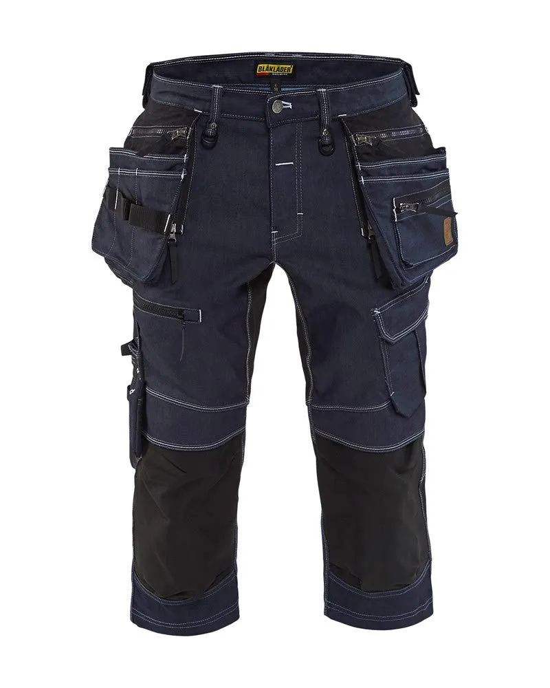 bl-kl-der-19921141-handwerker-shorts-stretch-cordura-denim-marineblau-schwarz-c5 image 1
