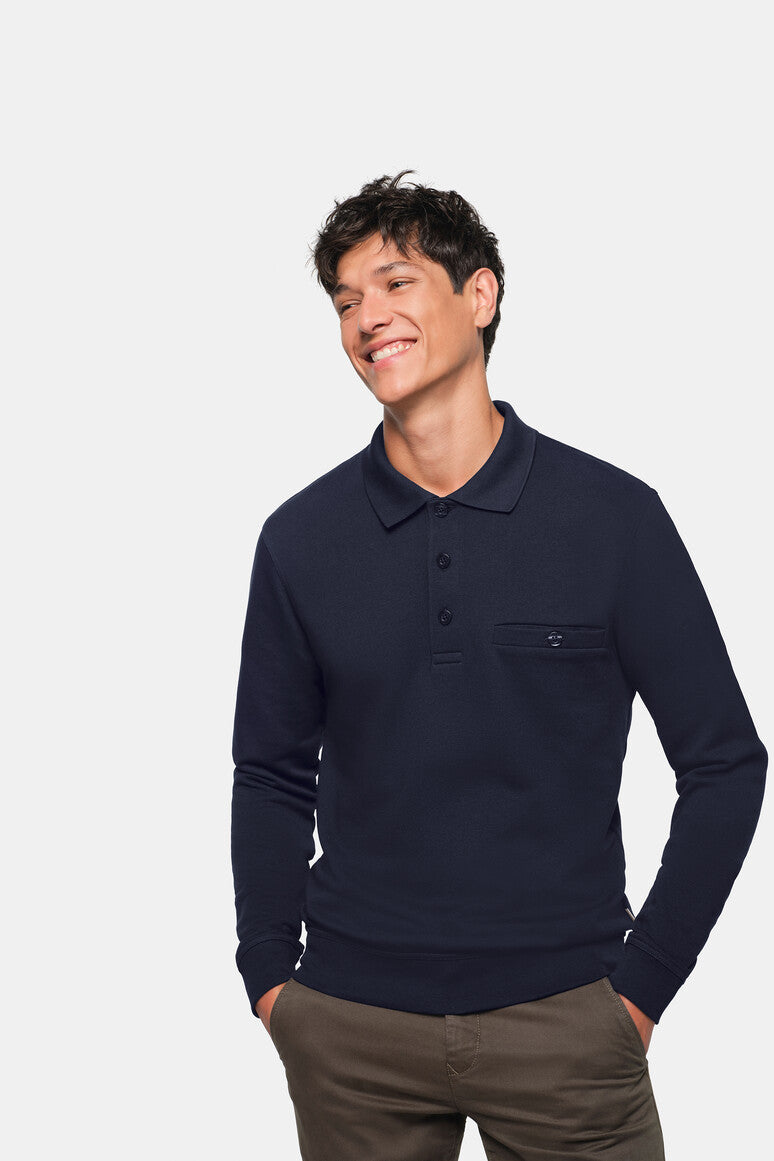 hakro-no-457-pocket-sweatshirt-premium-comfort-fit-polo-sweatshirt image 6
