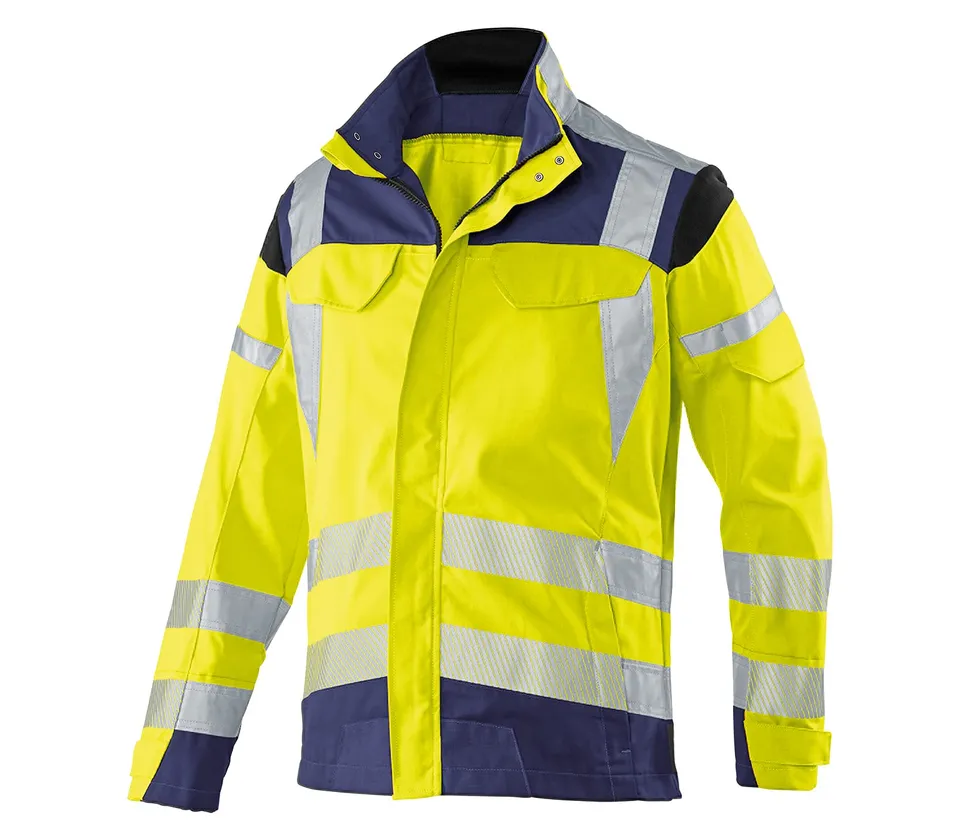 k-bler-reflectiq-arbeitsjacke-psa-2-gr-62-warnschutzjacke-warngelb-dunkelblau image 1