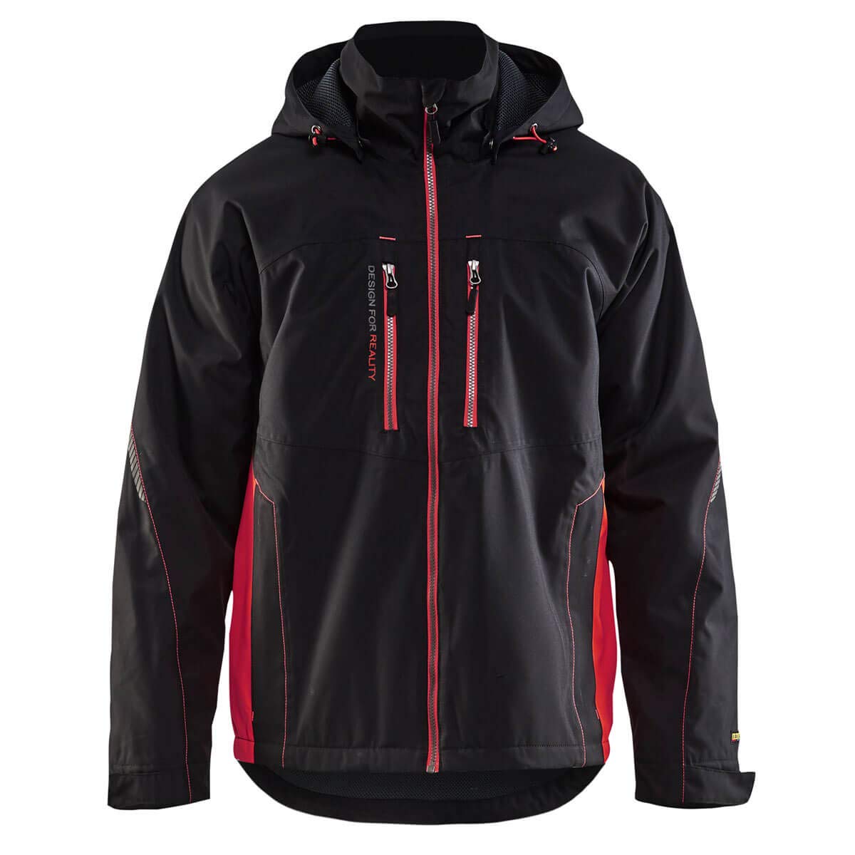bl-kl-der-4890-leichte-gef-tterte-funktionsjacke-schwarz-gelb-s image 7
