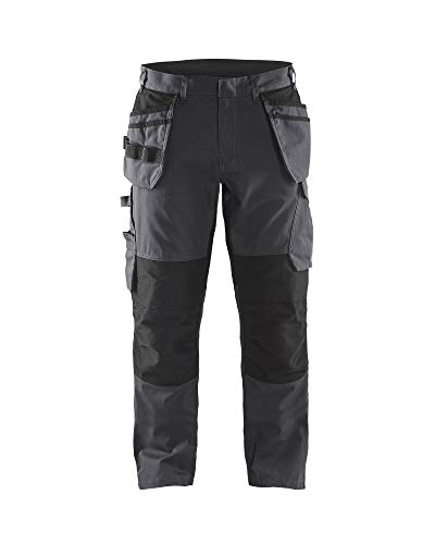 bl-kl-der-service-arbeitshose-mit-stretch-und-nageltaschen-mittelgrau-schwarz image 5