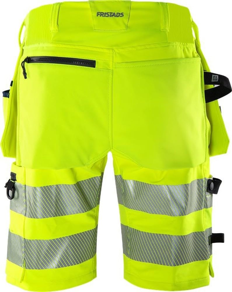 fristads-green-2646-gstp-high-vis-handwerker-stretch-shorts-kl-2-c52-warnschutz- image 3