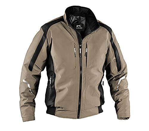 k-bler-weather-wetterblouson-sandbraun-schwarz-wattierte-arbeitsjacke-100-polyes image 5