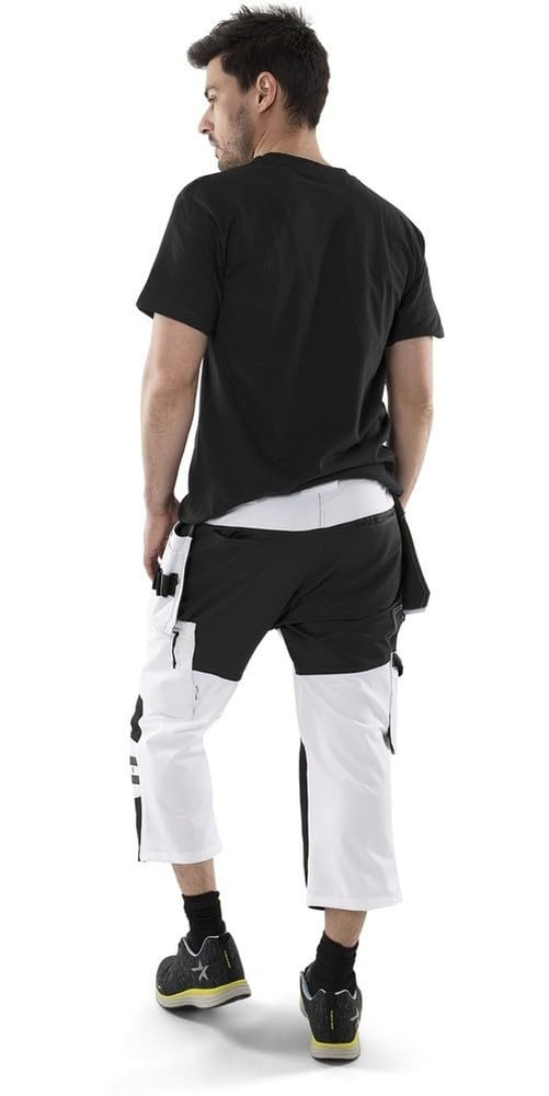 fristads-kansas-3-4-stretchhose-f-r-maler-c48-wei-schwarz image 4