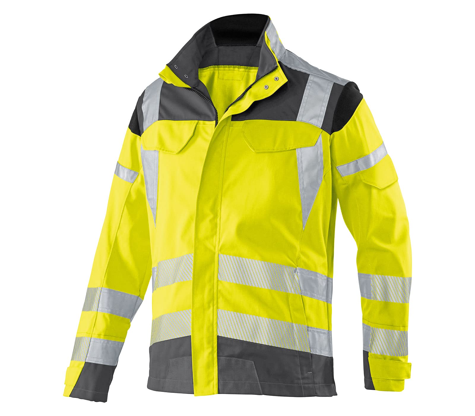k-bler-reflectiq-arbeitsjacke-psa-2-gr-62-warnschutzjacke-warngelb-dunkelblau image 4
