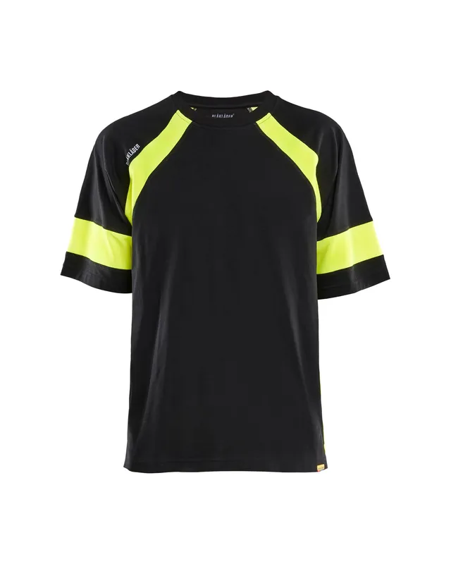 bl-kl-der-3523-high-vis-arbeitsshirt-schwarz-gelb-fluoreszierend-xxxl image 1