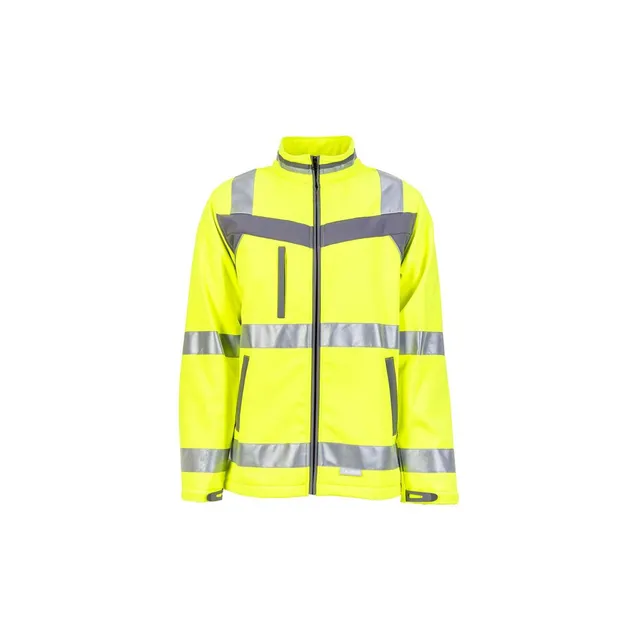 planam-plaline-high-visibility-softshell-jacke-gelb-schiefer-gr-e-56 image 1
