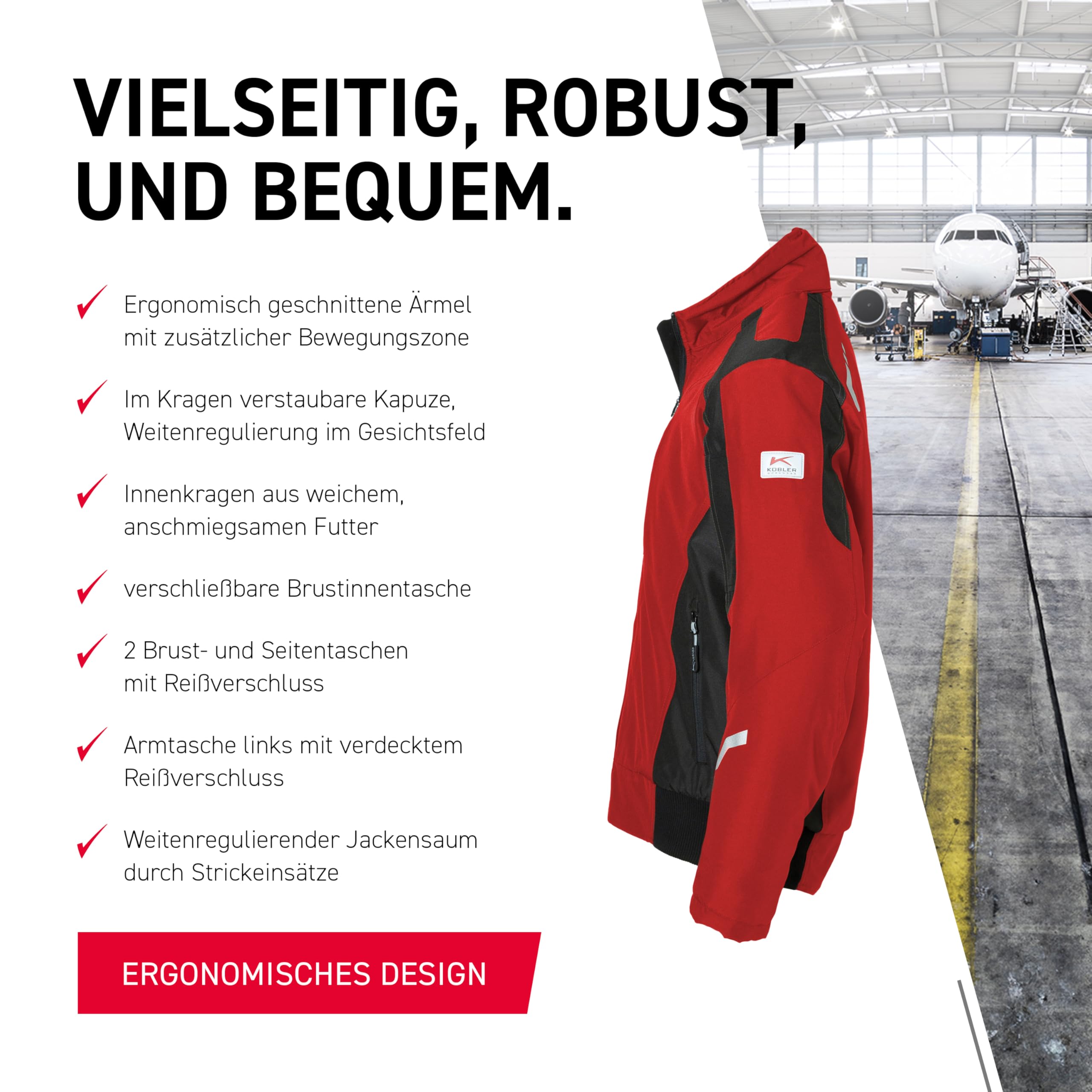 k-bler-wetterblouson-wattiert-mittelrot-schwarz-gr-l image 5