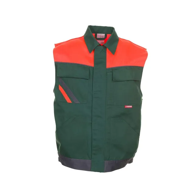 planam-visline-weste-gr-n-orange-schiefer-gr-e-xs image 1