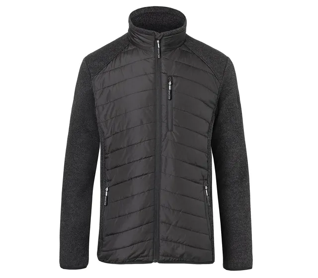 k-bler-weather-hybridjacke-strickfleece-stepp-schwarz-dunkelgrau-3xl image 1
