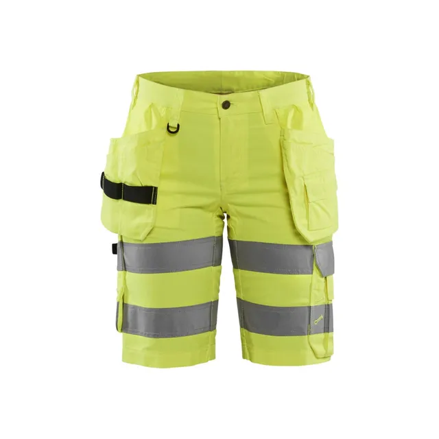 bl-kl-der-7186-damen-shorts-mit-stretch-hi-vis-gelb image 1