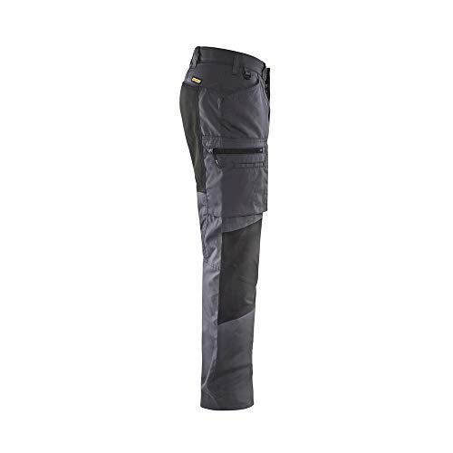 bl-kl-der-1459-service-stretch-arbeitshose-mittelgrau-schwarz-gr-e-c50 image 4