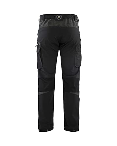 bl-kl-der-1422-4-wege-stretch-service-arbeitshose-schwarz-dunkelgrau-c54 image 4