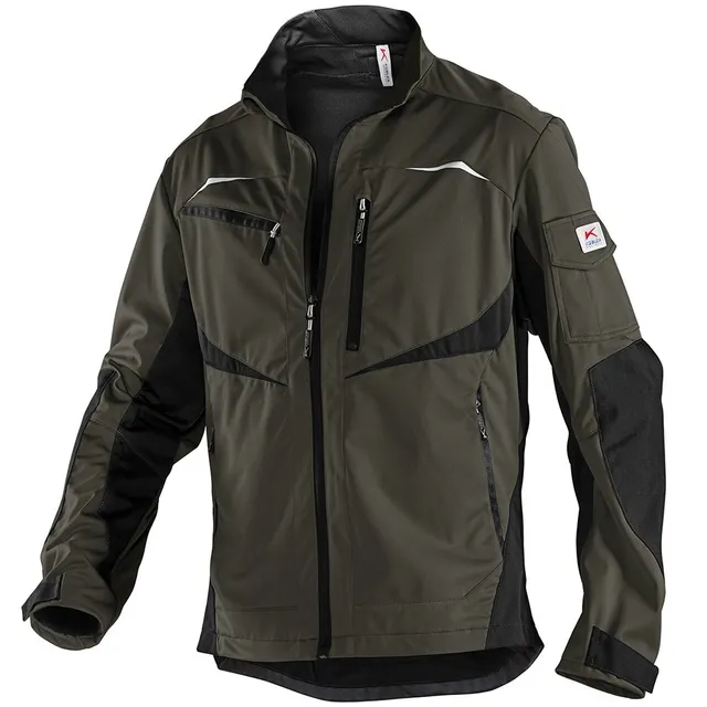 k-bler-practiq-ultrashell-arbeitsjacke-oliv-schwarz-xs image 1