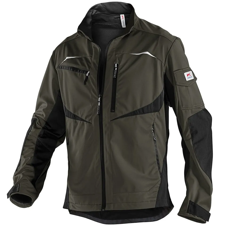 k-bler-practiq-ultrashell-arbeitsjacke-oliv-schwarz-xs image 1