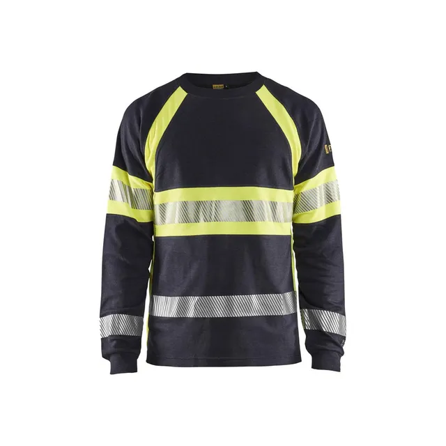 bl-kl-der-3484-flammschutz-langarm-t-shirt-marineblau-gelb image 1