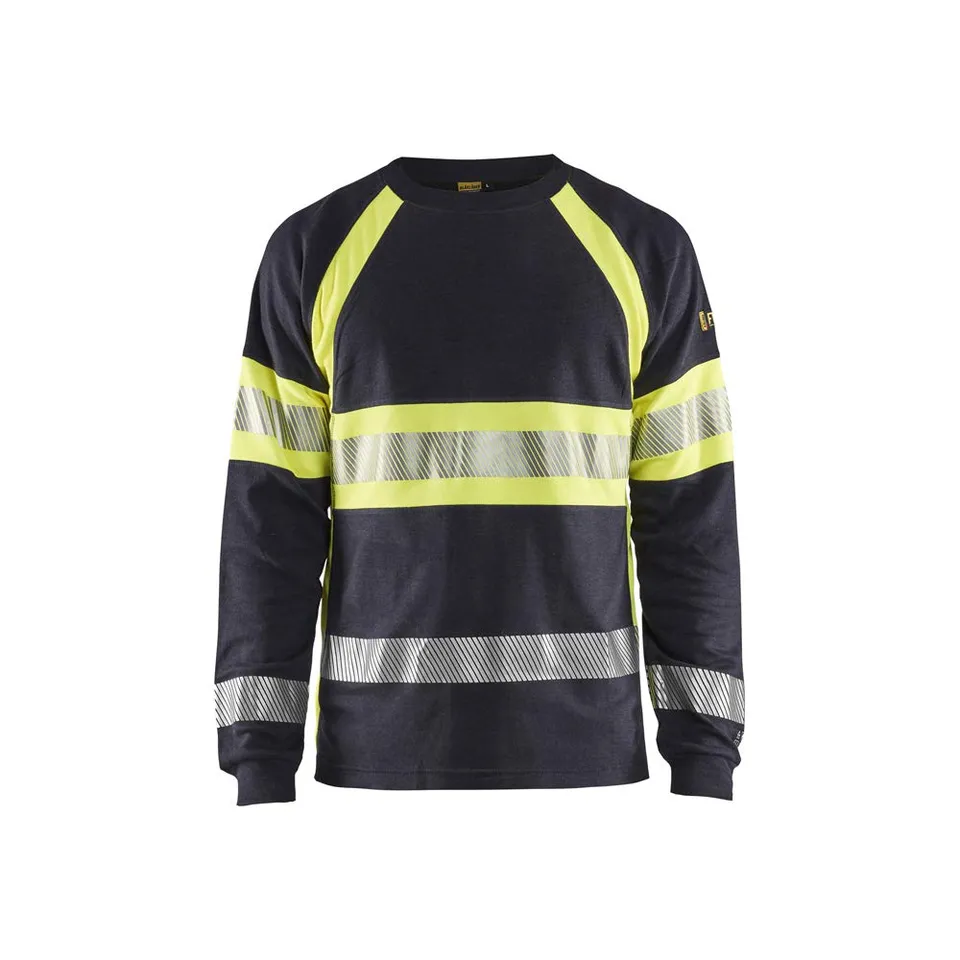 bl-kl-der-3484-flammschutz-langarm-t-shirt-marineblau-gelb image 1