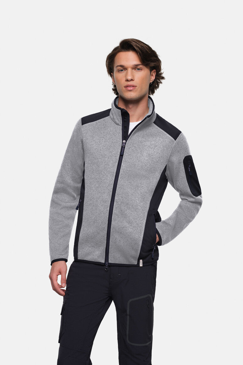 hakro-no-836-strickfleecejacke-mit-softshell-eins-tzen-active-function-jacke image 2