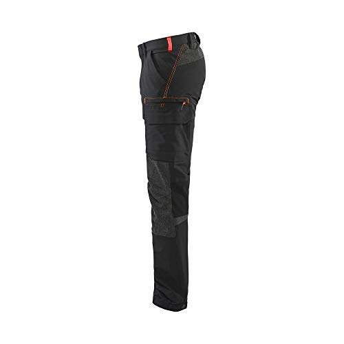 bl-kl-der-1422-4-wege-stretch-service-arbeitshose-schwarz-rot-d100 image 6