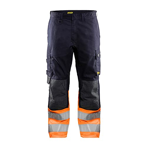 bl-kl-der-1489-multinorm-inherent-arbeitshose-marineblau-orange-c56 image 4