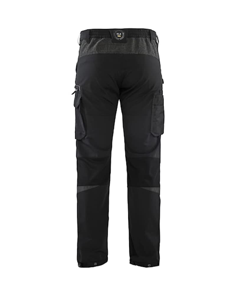 bl-kl-der-1422-4-wege-stretch-service-arbeitshose-schwarz-dunkelgrau-c54 image 1