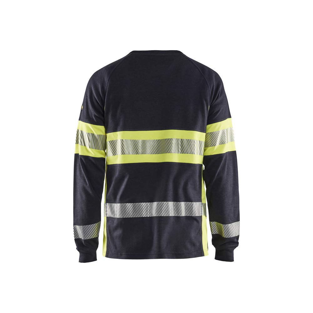 bl-kl-der-3484-flammschutz-langarm-t-shirt-marineblau-gelb image 2