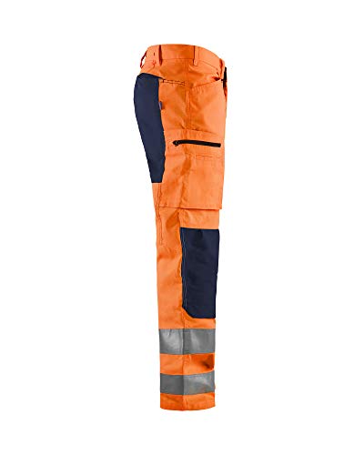 bl-kl-der-1585-arbeitshose-stretch-high-vis-orange-marineblau-d112 image 7