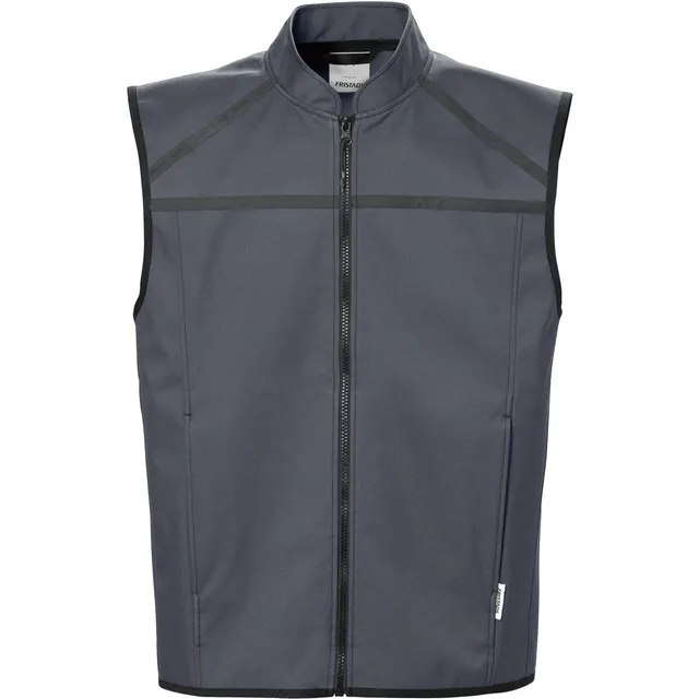 fristads-fusion-softshellweste-rmellos-dunkelgrau-gr-e-s-100-polyester image 1