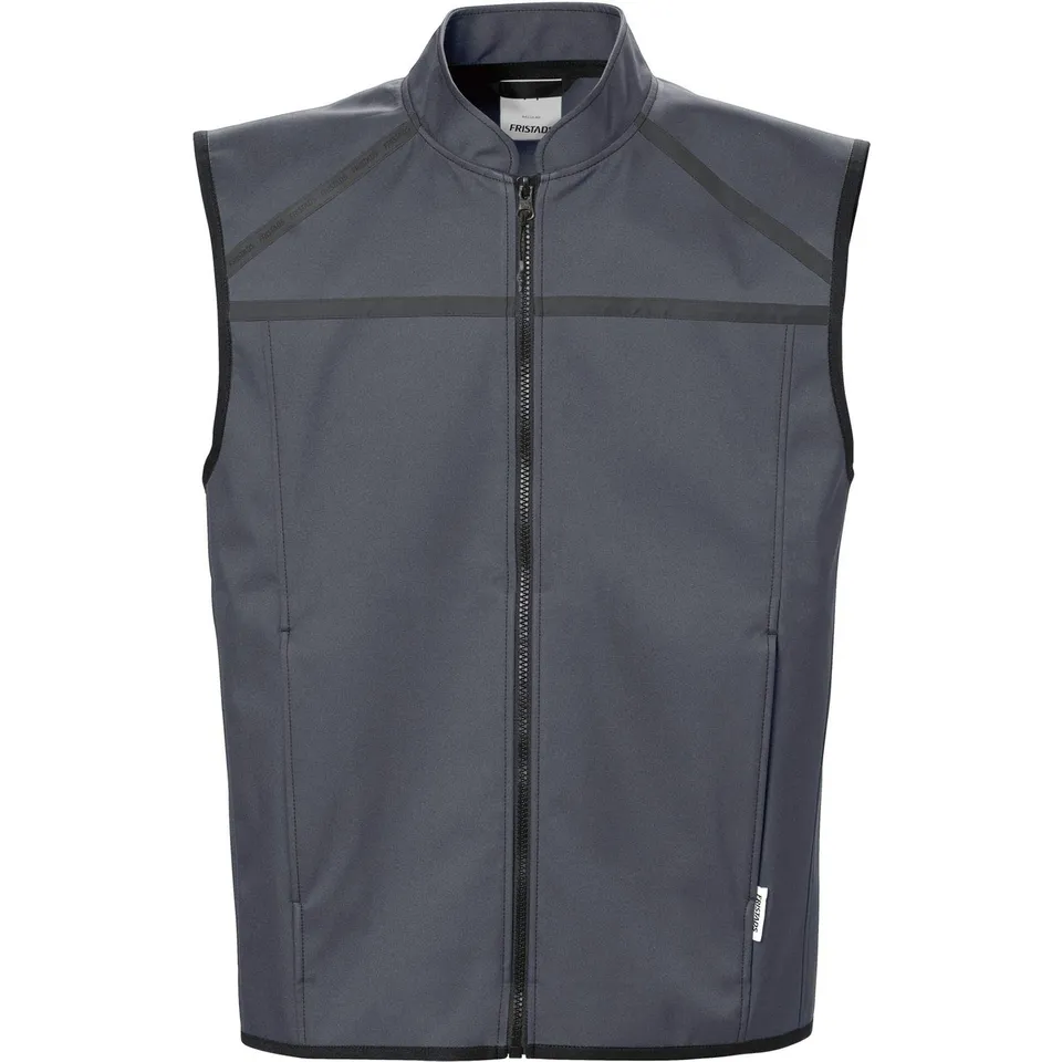 fristads-fusion-softshellweste-rmellos-dunkelgrau-gr-e-s-100-polyester image 1